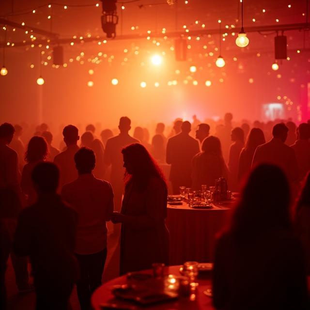 Salle festive animée par Événements Vifs